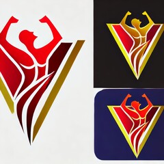 Dynamic, stylistic logos representing diverse activities and elegance