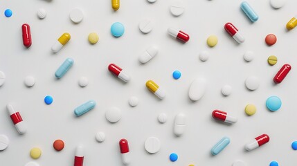 White medicine pill tablet on white background - a symbol of purity and healing. This pristine white pill on an equally white backdrop represents the potential for health and recovery