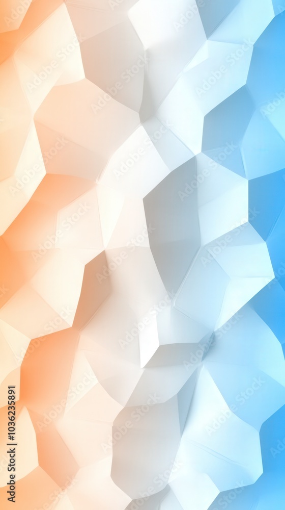 Aufkleber a vibrant tapestry of layered triangular shapes in a color spectrum from warm sunset tones to cool b