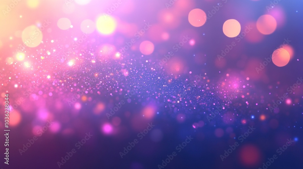 Poster Sparkling Bokeh Background