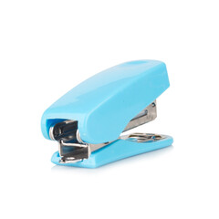Staples Stapler small blue isolated on white background
