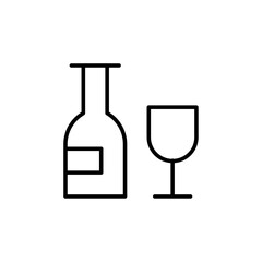 alcohol icon Flat logo isolated symbol