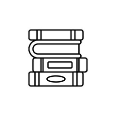 books icon Flat logo isolated symbol