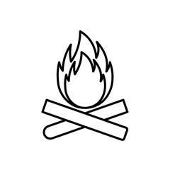 born fire icon Flat logo isolated symbol
