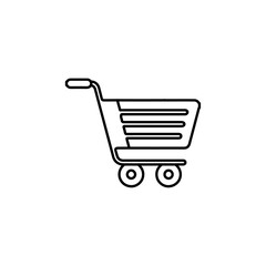 cart icon Flat logo isolated symbol