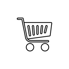 cart icon Flat logo isolated symbol