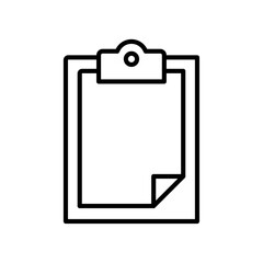 clipboard icon Flat logo isolated symbol