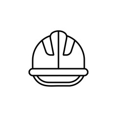construction helmet icon Flat logo isolated symbol