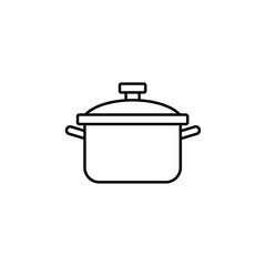 cooking pot icon Flat logo isolated symbol