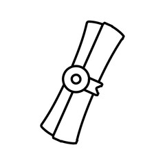 degree icon Flat logo isolated symbol