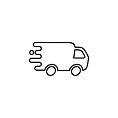delivery icon Flat logo isolated symbol