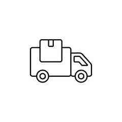 delivery icon Flat logo isolated symbol