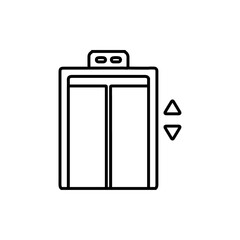 elevator icon Flat logo isolated symbol