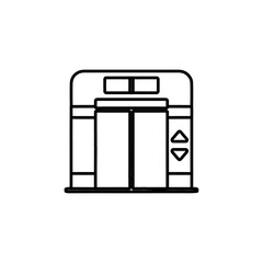 elevator icon Flat logo isolated symbol