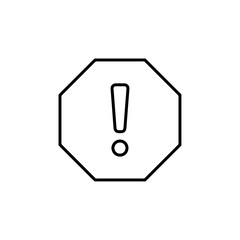 error icon Flat logo isolated symbol