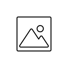 gallery icon Flat logo isolated symbol