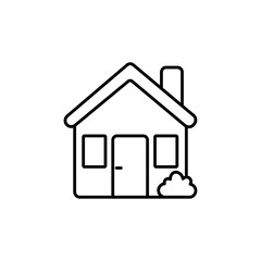 Fototapeta premium house ico Flat logo isolated symbol
