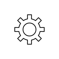 setting icon Flat logo isolated symbol