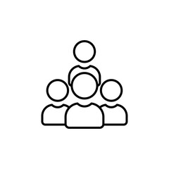 squad icon Flat logo isolated symbol