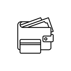 wallet icon Flat logo isolated symbol