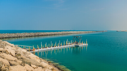 Obraz premium Ghantoot Marina in United Arab Emirates