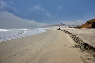 Lost in the beauty of the Patitos Beach – Huarmey  Peru. Where every step feels like a new beginning