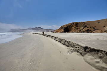Lost in the beauty of the Patitos Beach &ndash; Huarmey  Peru. Where every step feels like a new beginning