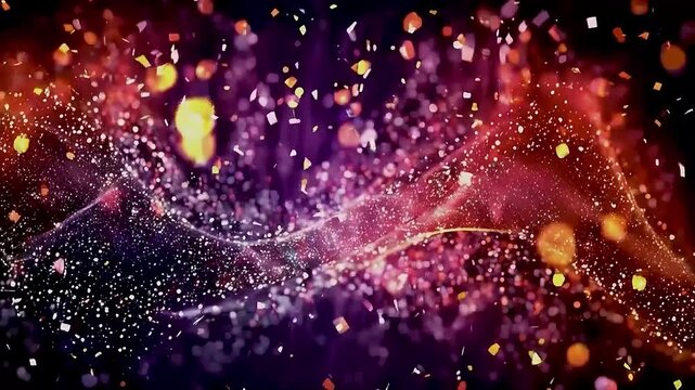 abstrack colorful particle