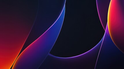 Abstract Art: Vibrant Colors and Curvy Shapes