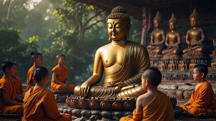 buddha statue in temple