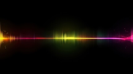 Abstract Colorful Sound Wave