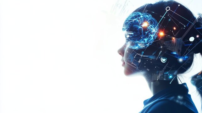 A futuristic AI-driven personalized learning platform for online education, modern digital learning environment with interactive tools and AI-generated lesson recommendations, Educational style