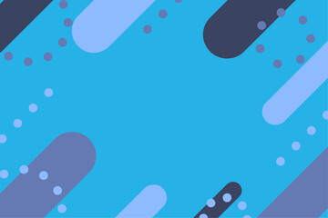 ポップな背景イラスト, 幾何学模様, 青, 紫