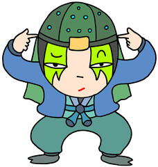 忍者キャラクター - 忍びの者・悩み事・心配事・フラストレーション・お悩み