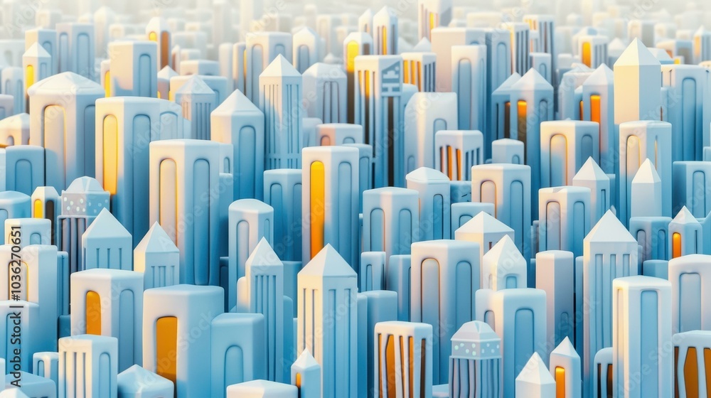 Poster step into a world of innovation and technology with this stunning 3d rendering of a future metropoli