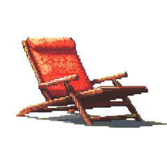 Red Folding Beach Chair - Perfect for Summer Relaxation