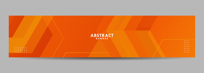 Fototapeta premium Abstract orange color combination geometric background. Dynamic shape composition. Cool background design for banner