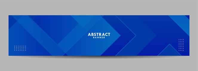 Fototapeta premium Abstract blue color combination geometric background. Cool background design for banner