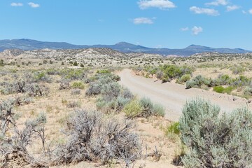 The stunning geological formations of Cathedral Valley in Capitol Reef National Park, Utah