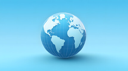 Fototapeta premium A globe to represent global business, international relations, or world markets