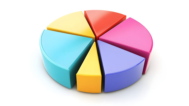 recommend clip art: A clean, segmented pie chart symbolizing data analysis and business insights