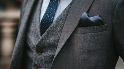Close-up of a Man's Suit