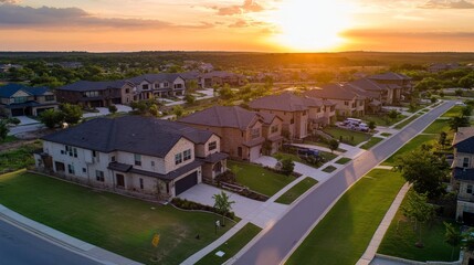 A new residential area offering incentives for energy-efficient home upgrades