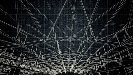 Technical drawing on a gradient background.Mechanical Engineering drawing
