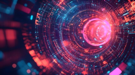 Obraz premium Abstract technology big data background concept.
