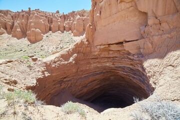The stunning geological formations of Cathedral Valley in Capitol Reef National Park, Utah