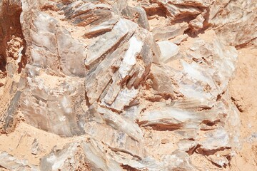 The iconic Temples of the Sun and Moon of Cathedral Valley in Capitol Reef National Park, Utah