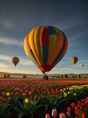 Fototapeta premium hot air balloon in the sky