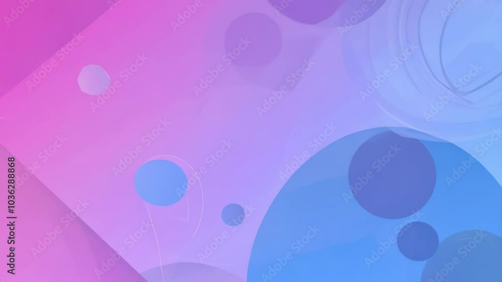 Poster gradient background with geometric shapes video