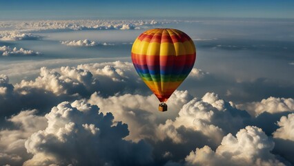 Fototapeta premium hot air balloon in the sky